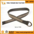 Mens Leather Rubber Jean Belt